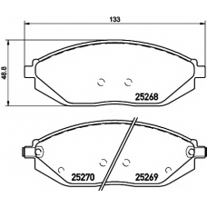 8DB 355 015-771 HELLA PAGID Комплект тормозных колодок, дисковый тормоз