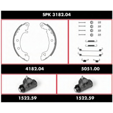 SPK 3182.04 ROADHOUSE Комплект тормозов, барабанный тормозной механизм