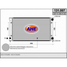 131.007 AHE Радиатор, охлаждение двигателя