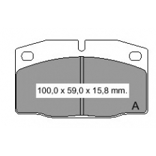 831932 Vema Комплект тормозных колодок, дисковый тормоз