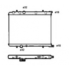 58304 NRF Радиатор, охлаждение двигателя