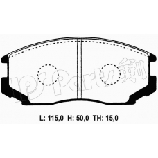 IBD-1532 IPS Parts Комплект тормозных колодок, дисковый тормоз