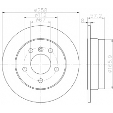 8DD 355 111-101 HELLA PAGID Тормозной диск