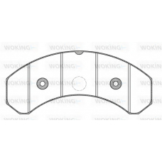 JSA 9253.20 WOKING Комплект тормозных колодок, дисковый тормоз