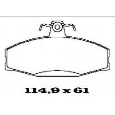 BL1367A3 FTE Комплект тормозных колодок, дисковый тормоз