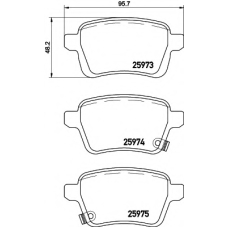 T2324 PAGID Комплект тормозных колодок, дисковый тормоз