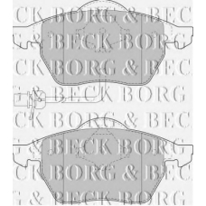 BBP1732 BORG & BECK Комплект тормозных колодок, дисковый тормоз