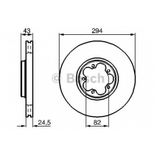 0 986 479 B29 BOSCH Тормозной диск