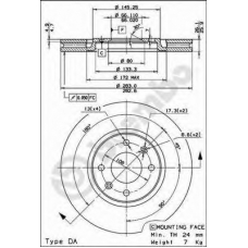 BS 8269 BRECO Тормозной диск