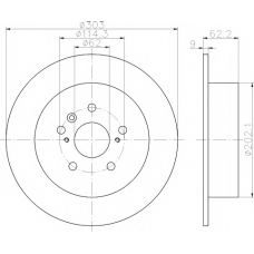 8DD 355 112-401 HELLA PAGID Тормозной диск