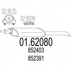 01.62080 MTS Глушитель выхлопных газов конечный