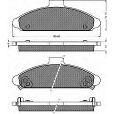 10351 BSF Комплект тормозных колодок, дисковый тормоз