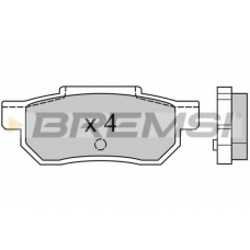 BP2351 BREMSI Комплект тормозных колодок, дисковый тормоз