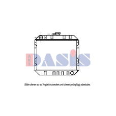 092280N AKS DASIS Радиатор, охлаждение двигателя