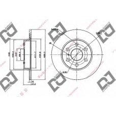 BD2052 DJ PARTS Тормозной диск