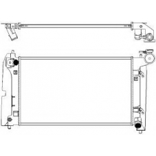 3461-1023 SAKURA  Automotive Радиатор, охлаждение двигателя