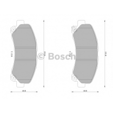 0 986 AB1 041 BOSCH Комплект тормозных колодок, дисковый тормоз