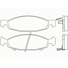 P 37 005 BREMBO Комплект тормозных колодок, дисковый тормоз