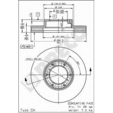 BS 8209 BRECO Тормозной диск