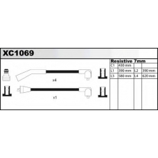 XC1069 QUINTON HAZELL Комплект проводов зажигания