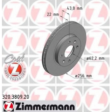 320.3809.20 ZIMMERMANN Тормозной диск