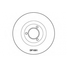 DF1001 TRW Тормозной диск