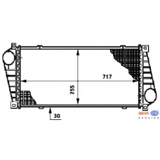 8ML 376 720-391 HELLA Интеркулер