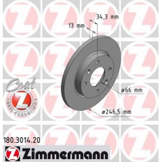 180.3014.20 ZIMMERMANN Тормозной диск