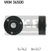 VKM 36500 SKF Паразитный / ведущий ролик, поликлиновой ремень