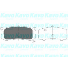KBP-4537 KAVO PARTS Комплект тормозных колодок, дисковый тормоз