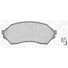 363916060293 MAGNETI MARELLI Комплект тормозных колодок, дисковый тормоз