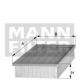 C 2860/3 MANN-FILTER Воздушный фильтр