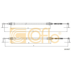 10.9337 COFLE Трос, стояночная тормозная система