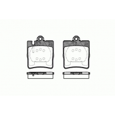 0709.10 REMSA Комплект тормозных колодок, дисковый тормоз