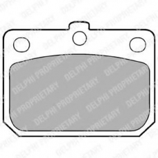 LP74 DELPHI Комплект тормозных колодок, дисковый тормоз
