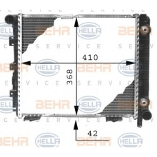 8MK 376 711-334 HELLA Радиатор, охлаждение двигателя