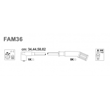 FAM36 JANMOR Комплект проводов зажигания