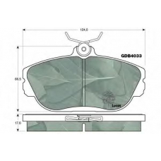 GDB4033 TRW Комплект тормозных колодок, дисковый тормоз