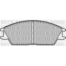 BBP1268 BORG & BECK Комплект тормозных колодок, дисковый тормоз