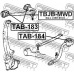 TAB-184 FEBEST Подвеска, рычаг независимой подвески колеса