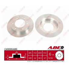 C49000ABE ABE Тормозной диск