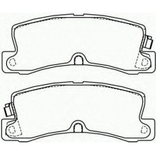 2007601 TEXTAR Комплект тормозных колодок, дисковый тормоз