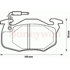 571525S STOP Комплект тормозных колодок, дисковый тормоз