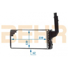 9101350 BEHR Heater core