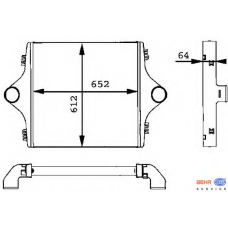 8ML 376 723-741 HELLA Интеркулер