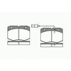 0435 02 KAWE Комплект тормозных колодок, дисковый тормоз