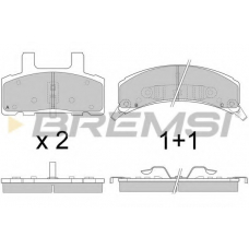 BP2790 BREMSI Комплект тормозных колодок, дисковый тормоз