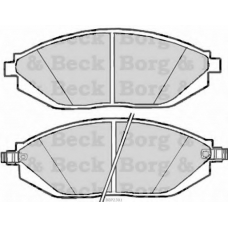 BBP2301 BORG & BECK Комплект тормозных колодок, дисковый тормоз