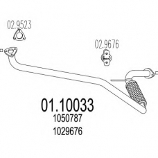 01.10033 MTS Труба выхлопного газа