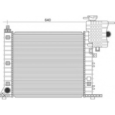 350213948000 MAGNETI MARELLI Радиатор, охлаждение двигателя